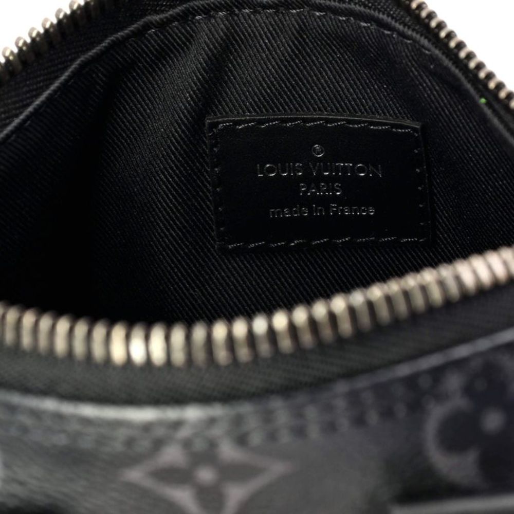 Louis Vuitton Keepall Bandouliere Bag Reverse Monogram Eclipse Canvas XS Black - Picture 6 of 7